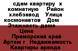 сдам квартиру 2х комнатную  › Район ­ хлебзавод › Улица ­ космонавтов › Дом ­ 3 › Этажность дома ­ 5 › Цена ­ 19 000 - Приморский край, Артем г. Недвижимость » Квартиры аренда   . Приморский край